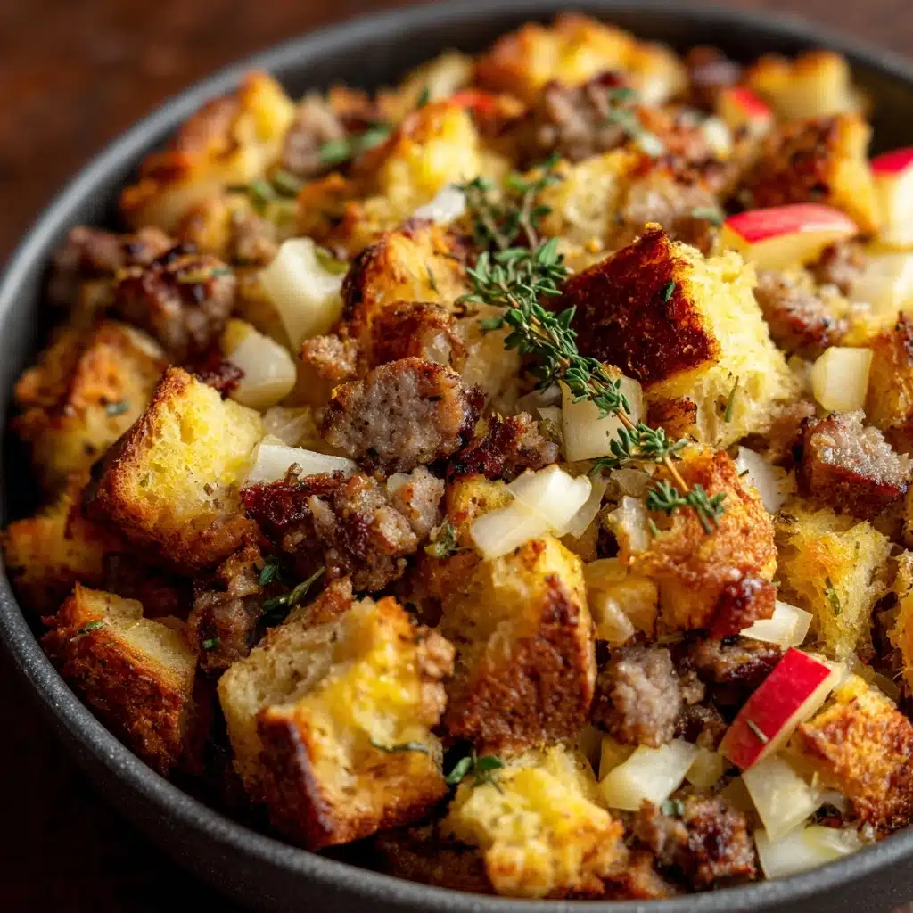 Crockpot Stuffing with Sausage and Apple Recipe