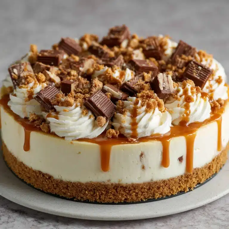 No-Bake Snickers Cheesecake Recipe