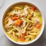 Creamy Lemon Chicken Noodle Soup Recipe