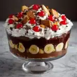 No-Bake Chocolate Banana Split Trifle Recipe