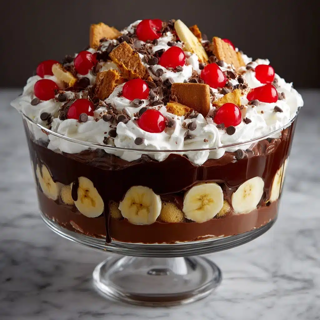 No-Bake Chocolate Banana Split Trifle Recipe
