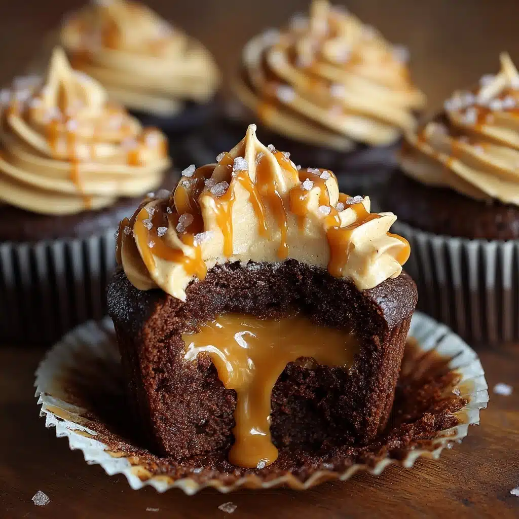 Salted Caramel Lava Cupcakes Recipe - Recipe Image