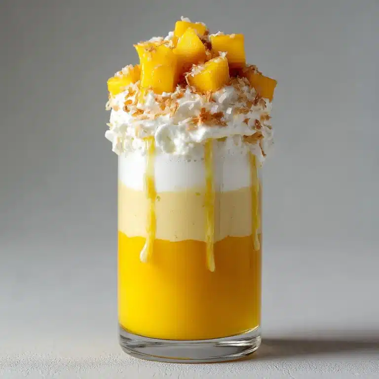 Mango Coconut Float Milkshake Recipe