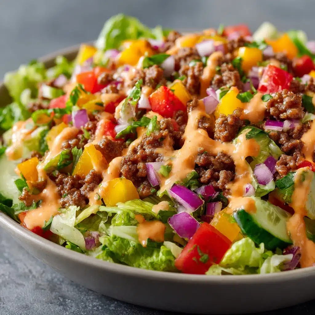 Keto Big Mac Salad Recipe - Recipe Image