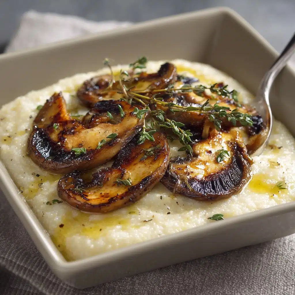 Polenta with Wild Mushrooms, Garlic, and Sage Recipe - Recipe Image