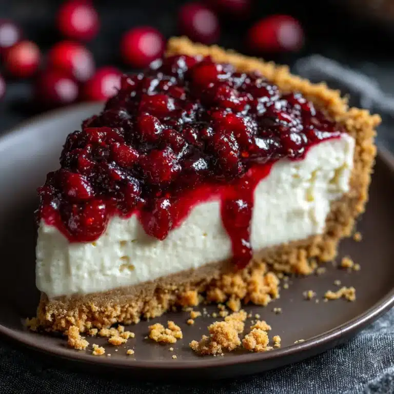Cranberry Cheesecake Pie Recipe