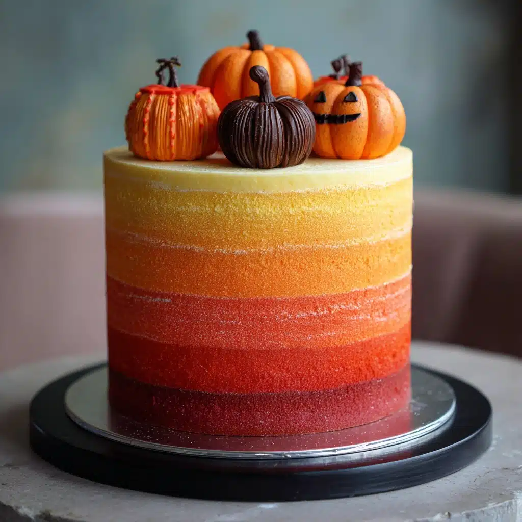 Stenciled Halloween Sprinkle Cake Recipe - Recipe Image