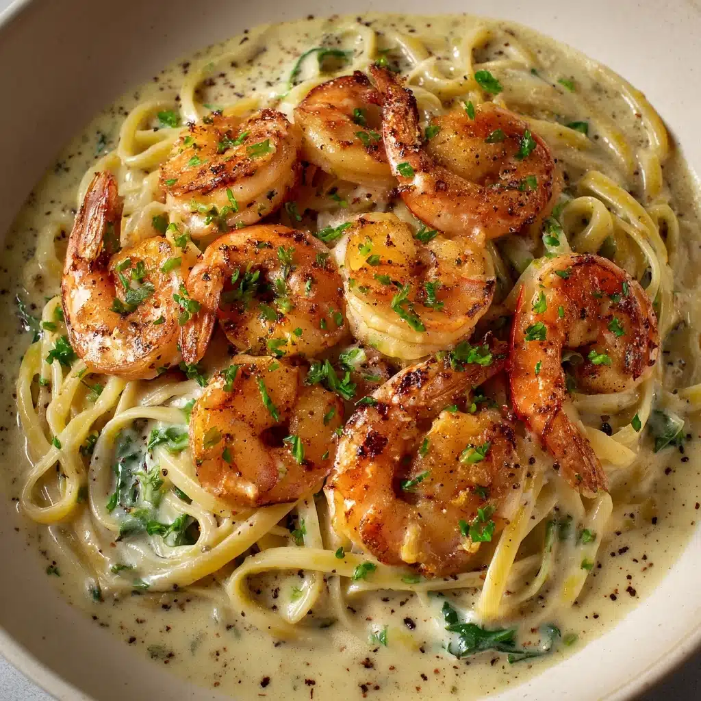 Creamy Tuscan Shrimp Linguine Recipe - Recipe Image