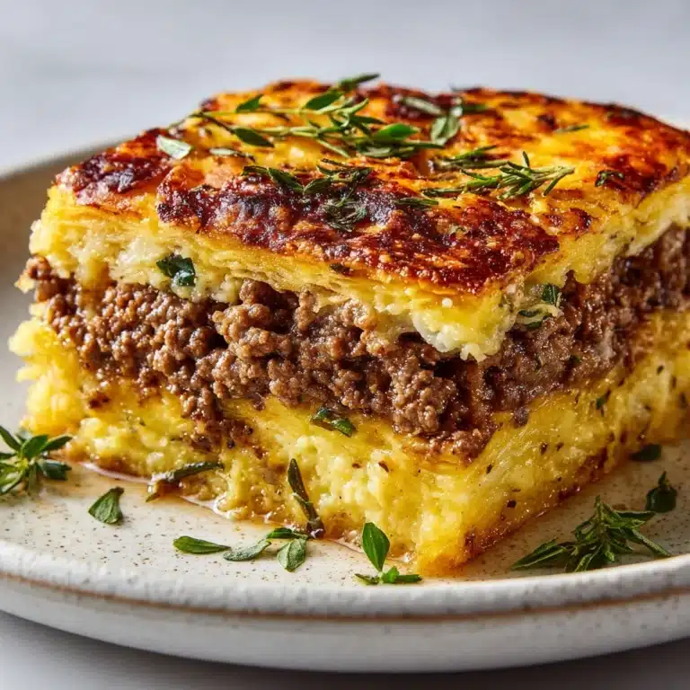 Mashed Potato Pancakes with Ground Beef Filling Recipe