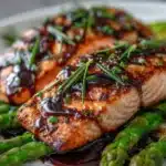 Balsamic Glazed Salmon with Asparagus Recipe