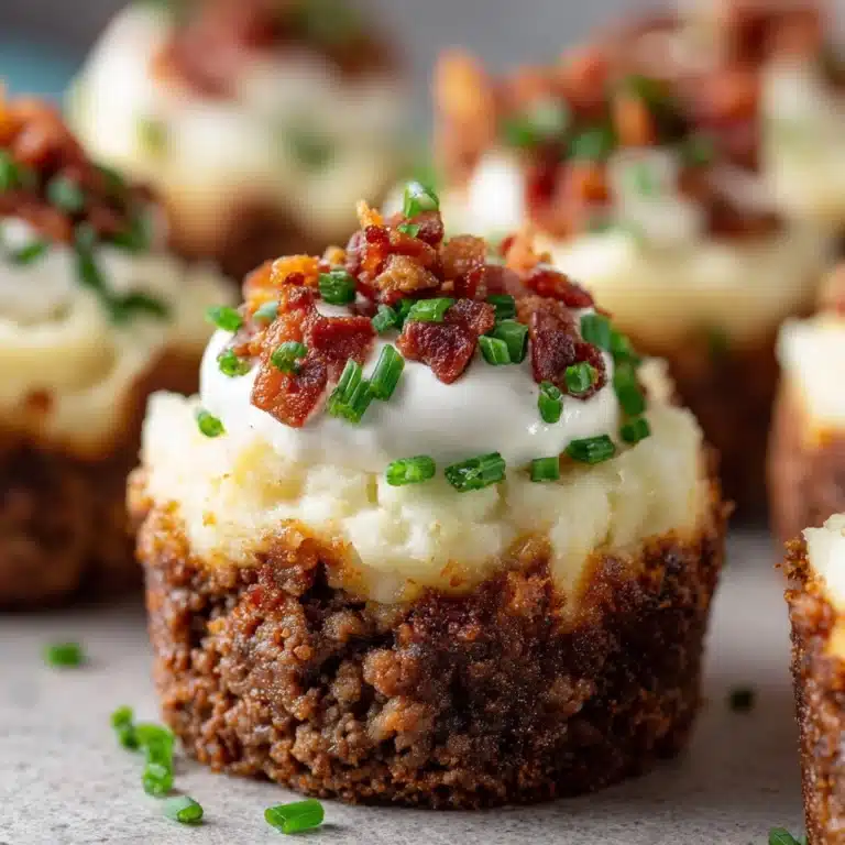 Mini Meatloaf Muffins with Mashed Potato Frosting Recipe
