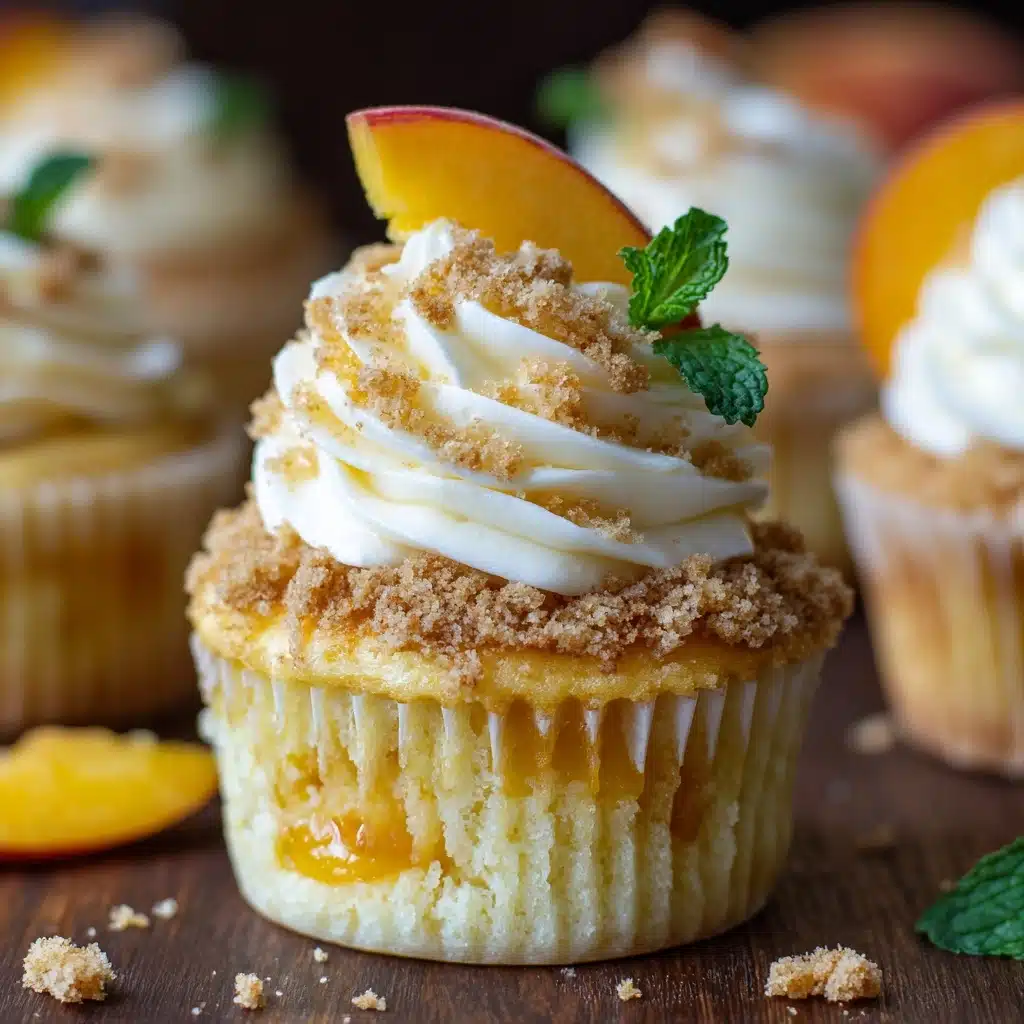Peach Cobbler Cupcakes Recipe - Recipe Image