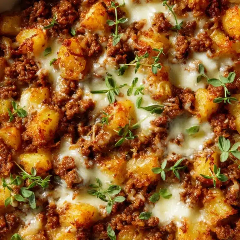 One-Pan Cheesy Meat & Potato Skillet Recipe