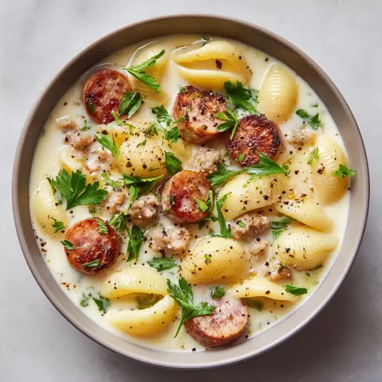 Ditalini Soup with Creamy Parmesan and Italian Sausage Recipe
