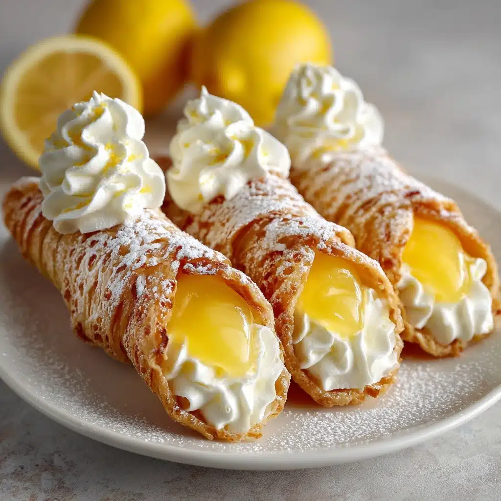 Zesty Lemon Meringue Pie Cannolis Recipe
