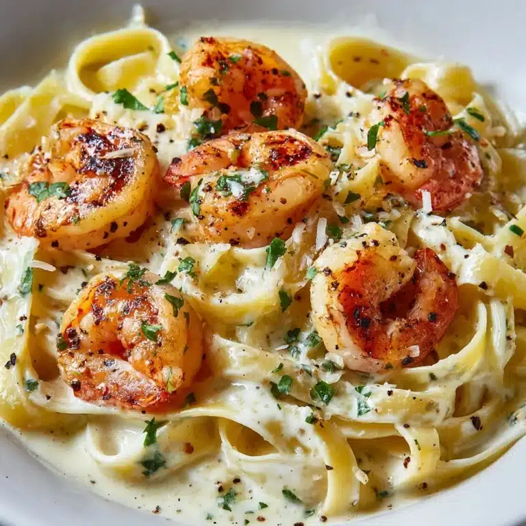 Grilled Salmon & Shrimp Fettuccine Alfredo Recipe