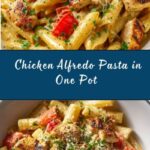 One Pot Taco Chicken Alfredo Pasta Recipe