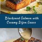 Blackened Salmon with Creamy Dijon Sauce Recipe