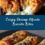 Deep-Fried Shrimp Alfredo Burrito Bites Recipe