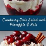 Cranberry Jello Salad with Cream Cheese Topping Recipe