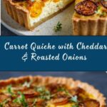 Carrot Quiche with Cheddar and Roasted Onions Recipe