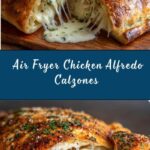 Air Fryer Chicken Alfredo Calzones Recipe