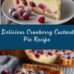 Cranberry Custard Pie Recipe