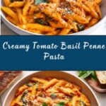 Creamy Tomato and Basil Penne Pasta Recipe