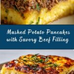 Mashed Potato Pancakes with Ground Beef Filling Recipe