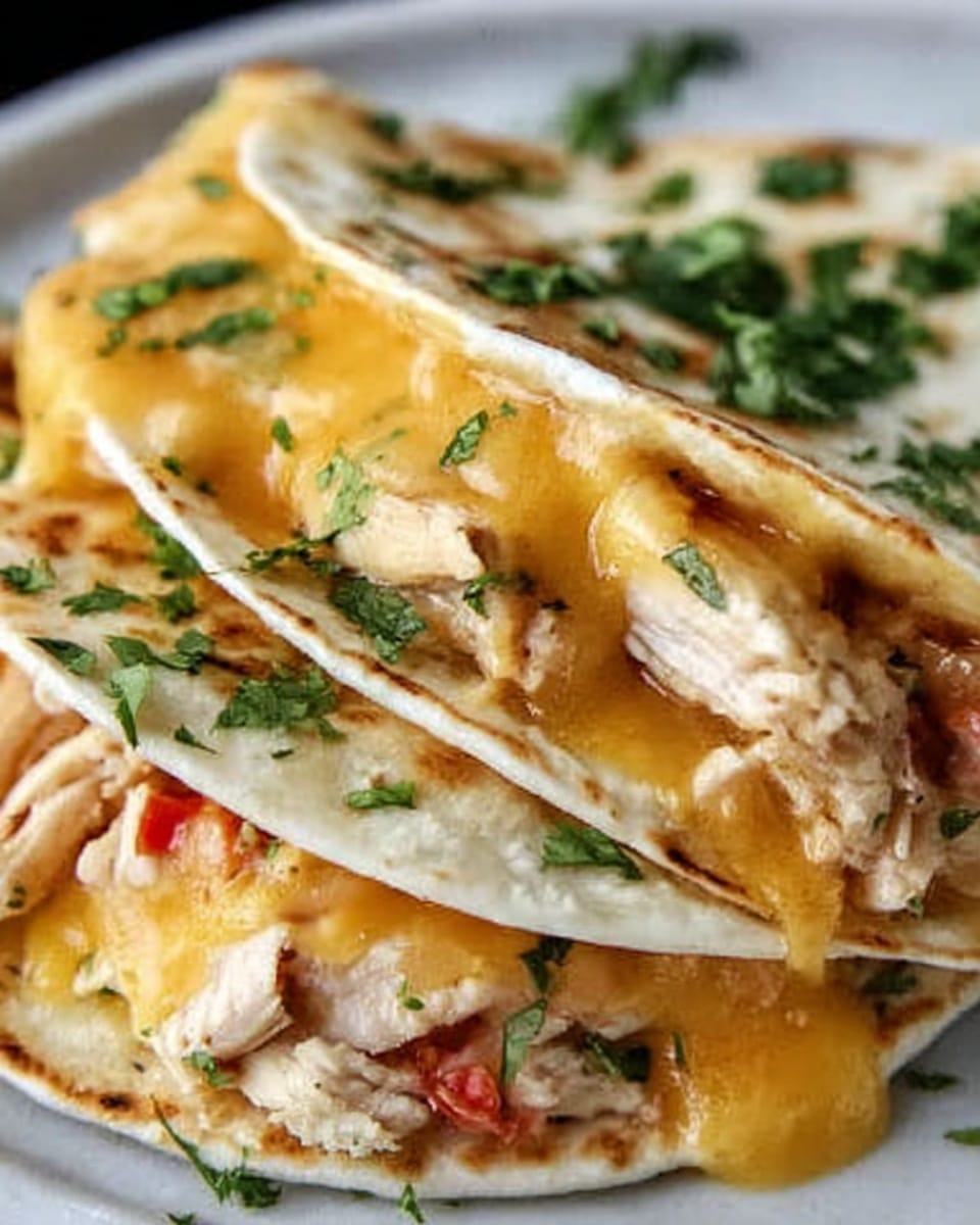 Slow Cooker Queso Chicken Tacos Recipe - Recipe Image