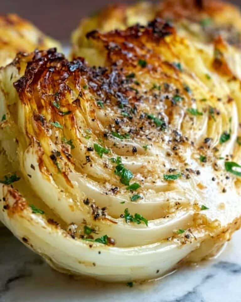 Garlic-Parmesan Melting Cabbage Recipe
