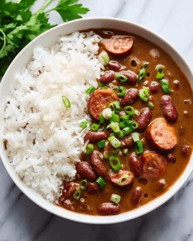 Creole Red Beans and Rice with Andouille Sausage Recipe