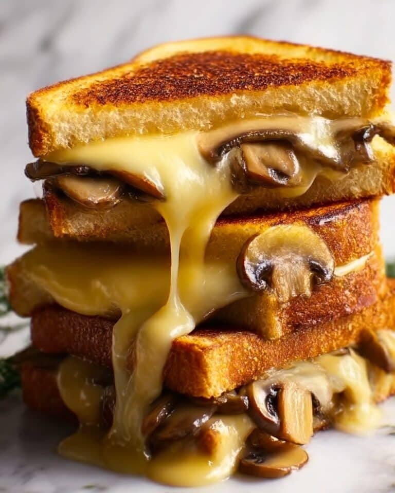 Grilled Cheese with Gouda, Roasted Mushrooms, and Onions Recipe