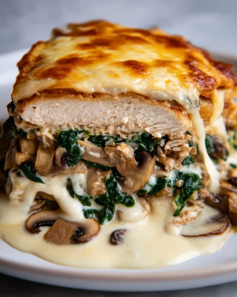 Mushroom Stuffed Chicken Breast Recipe