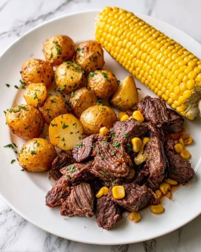 Slow Cooker Steak, Potatoes, and Corn Recipe