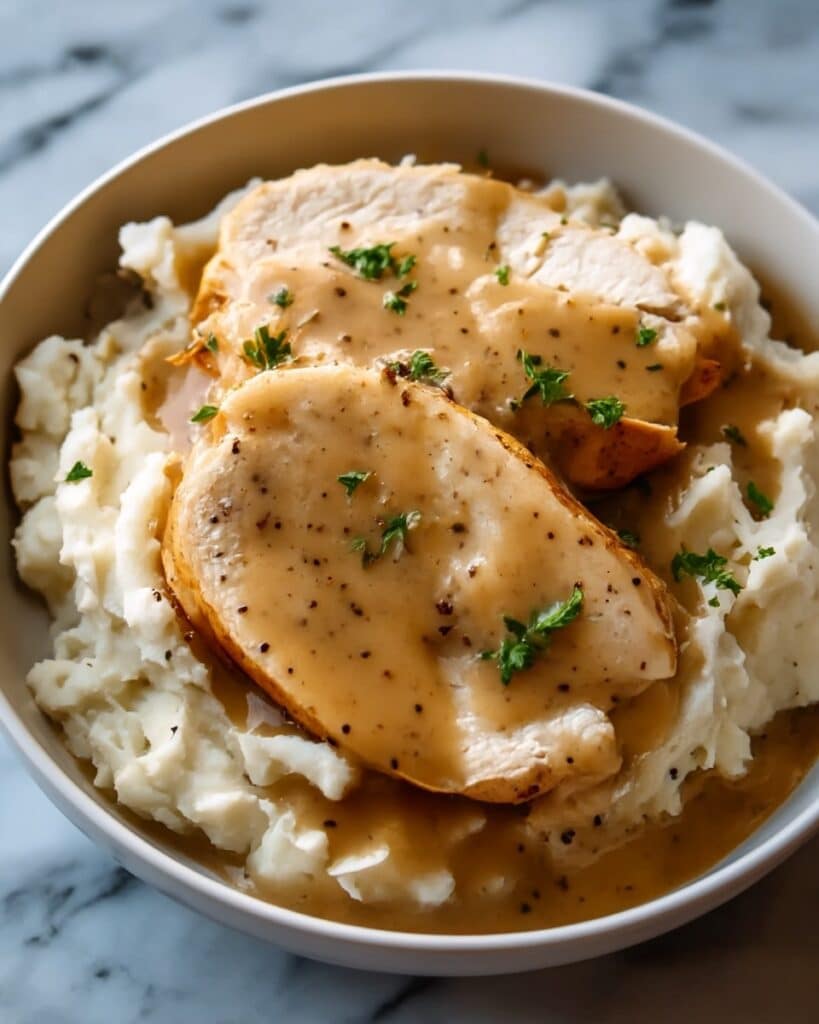 Crockpot Chicken & Gravy Recipe