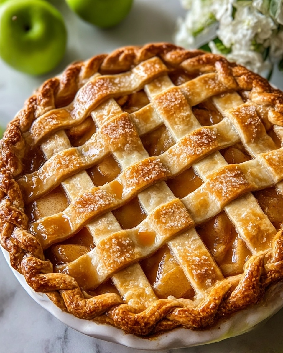 Classic Baked Spiced Apple Pie Recipe - Recipe Image