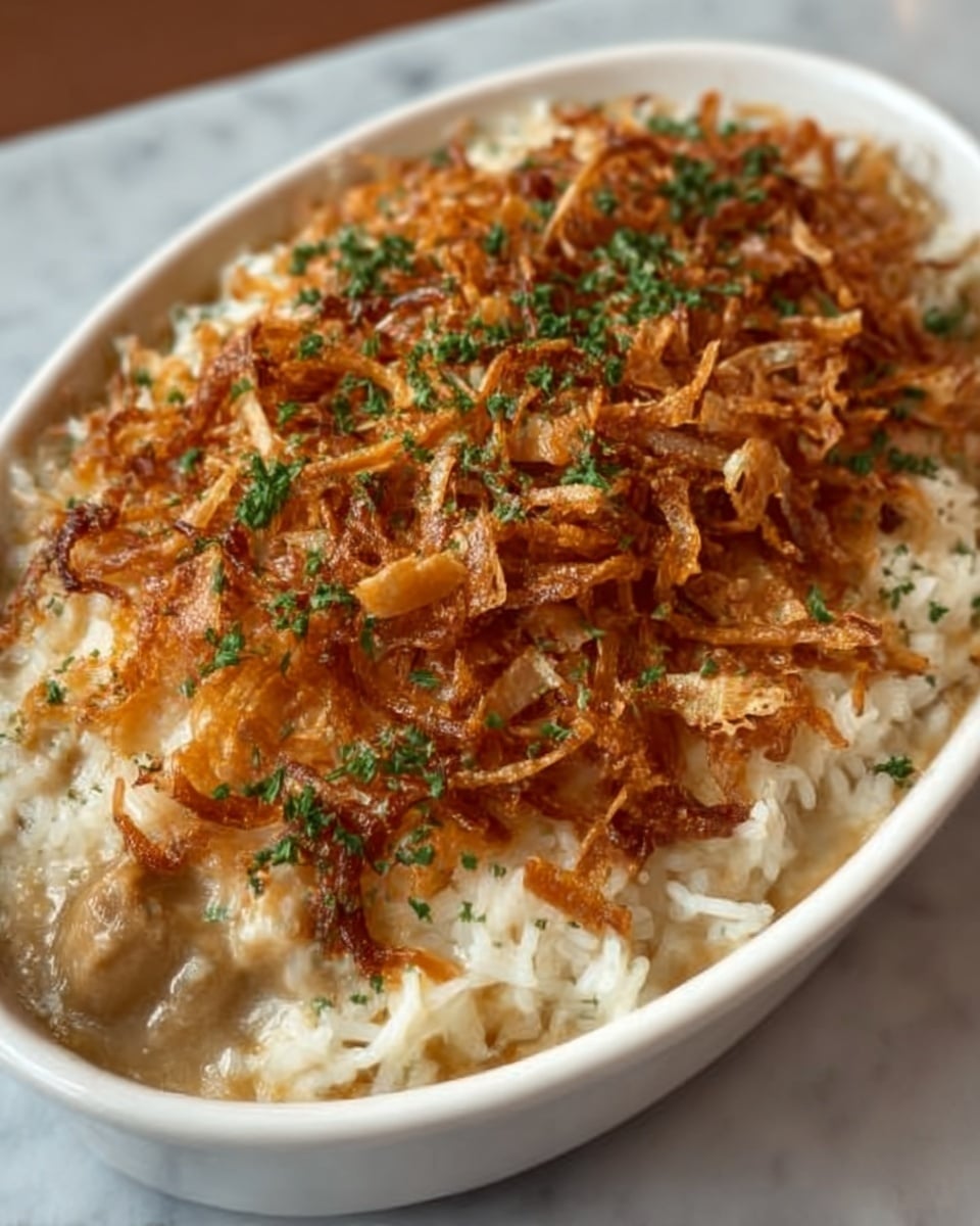 Creamy French Onion Chicken Casserole Recipe - Recipe Image