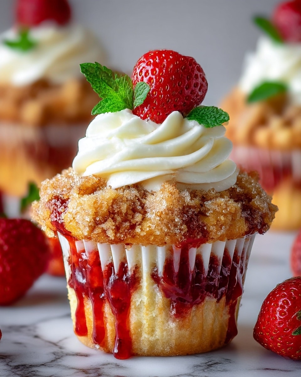 Strawberry Cream Cheese Muffins Recipe - Recipe Image