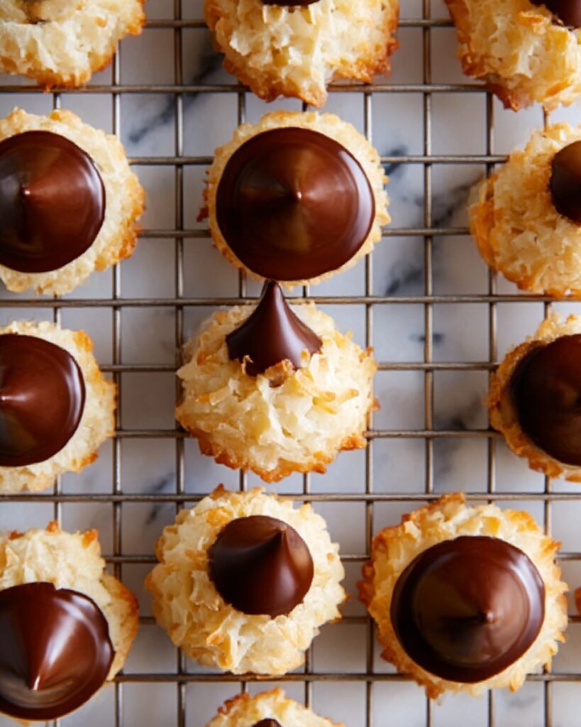 Coconut Blossom Cookies with Hershey Kisses Recipe