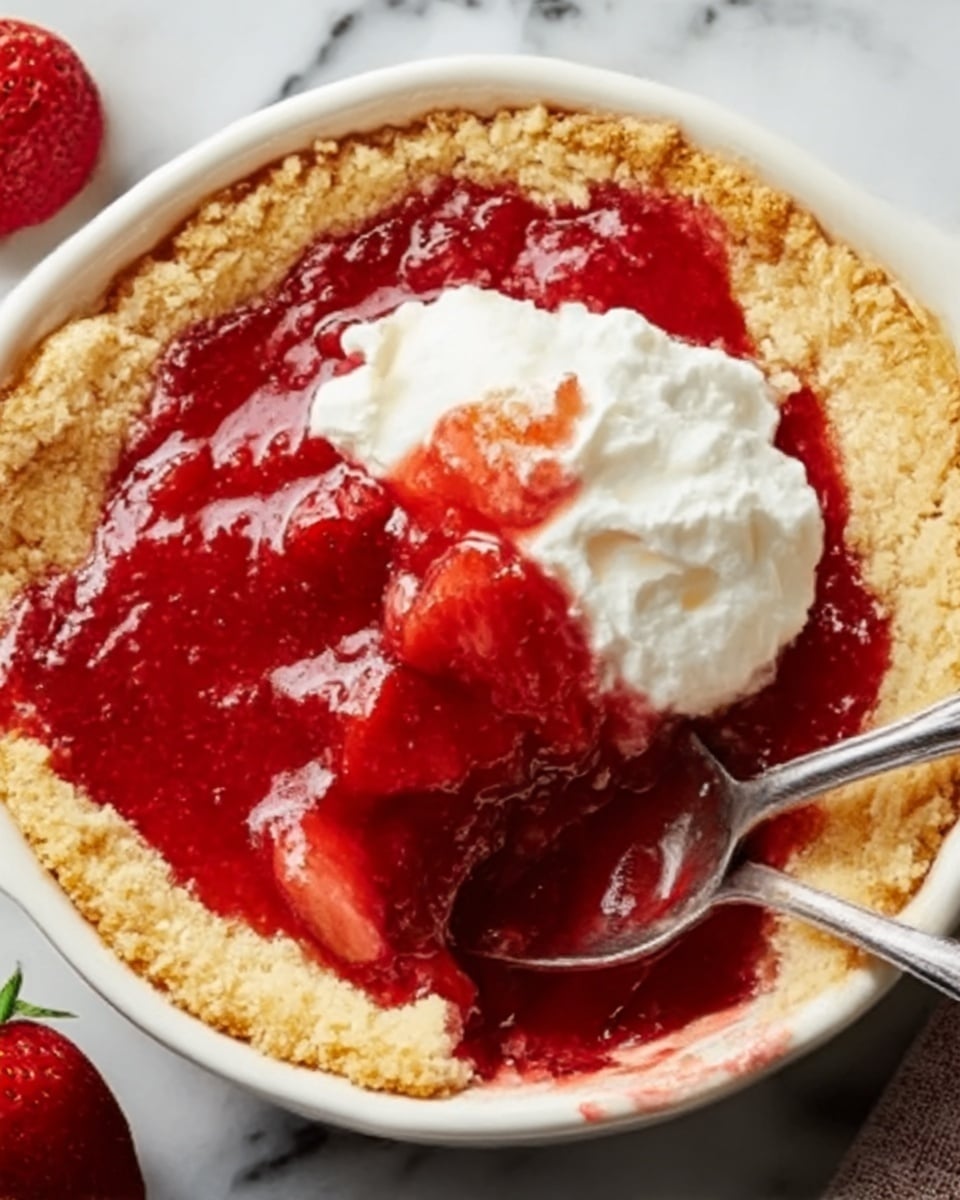 Strawberry Cheesecake Dump Cake Recipe - Recipe Image