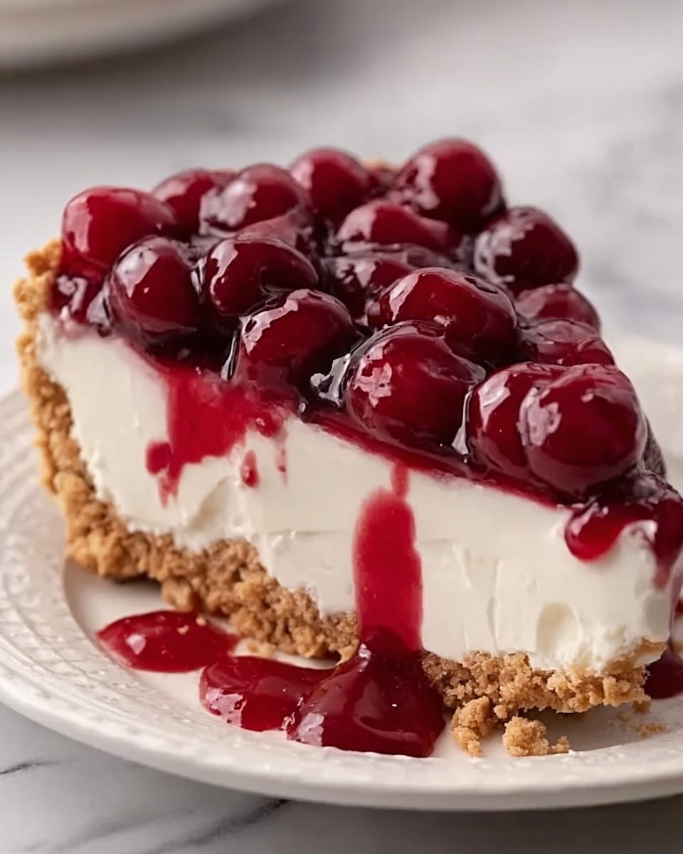 No-Bake Cherry Cheesecake Bars Recipe - Recipe Image