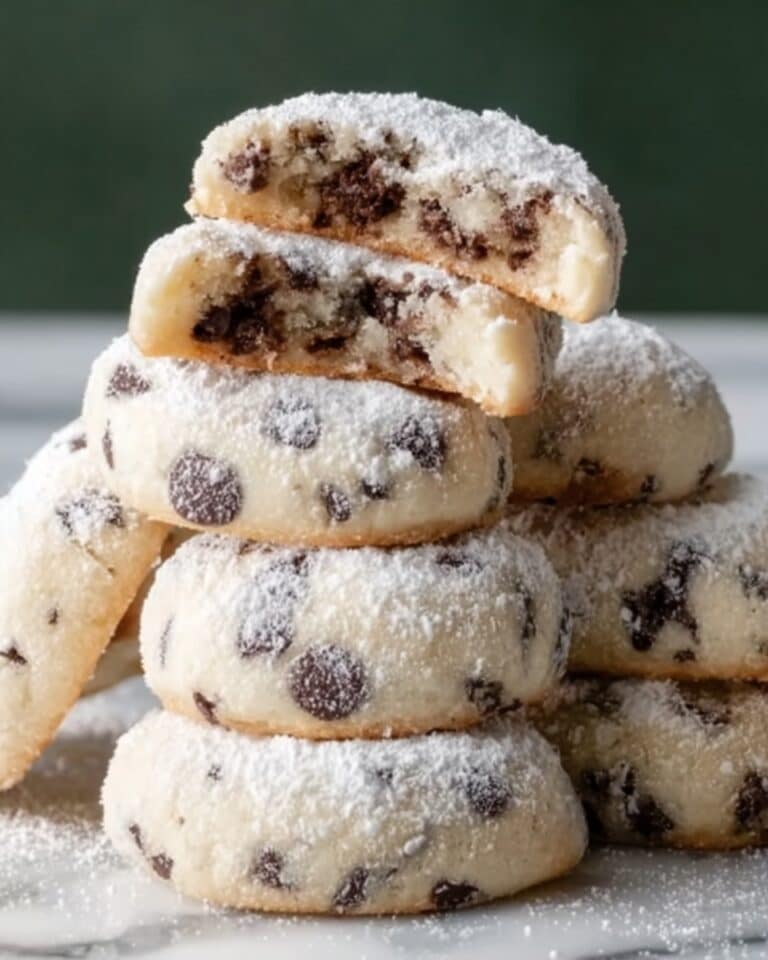 Peanut Butter Chocolate Chip Snowball Cookies Recipe