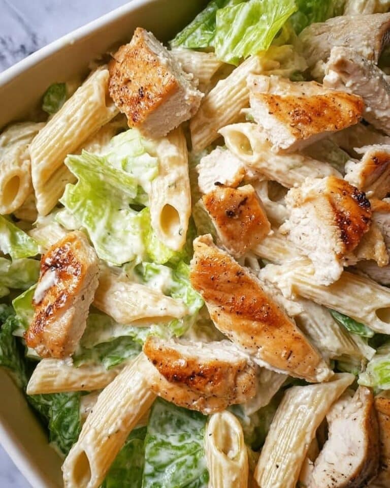 Chicken Caesar Pasta Salad Recipe