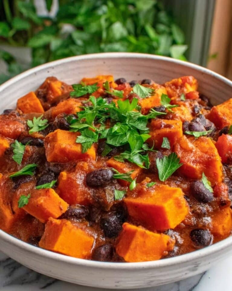 Spiced Sweet Potato and Black Bean Stew Recipe