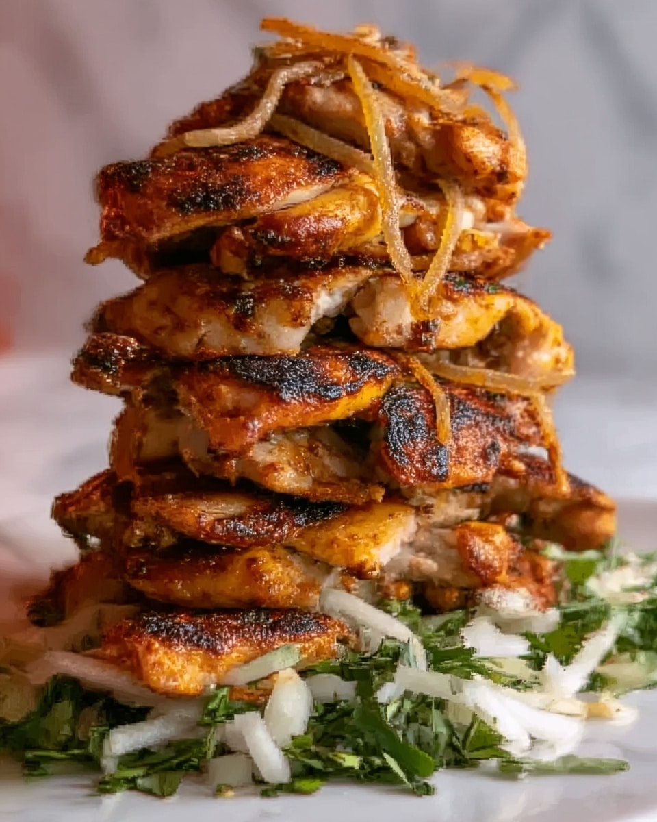 Chicken Shawarma Tower Baked in the Oven Recipe - Recipe Image