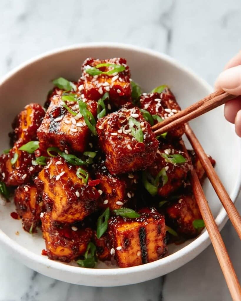 Crispy Gochujang Korean Tofu Recipe