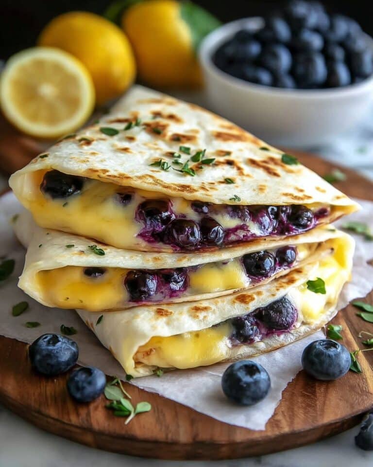 Blueberry Breakfast Quesadilla Recipe
