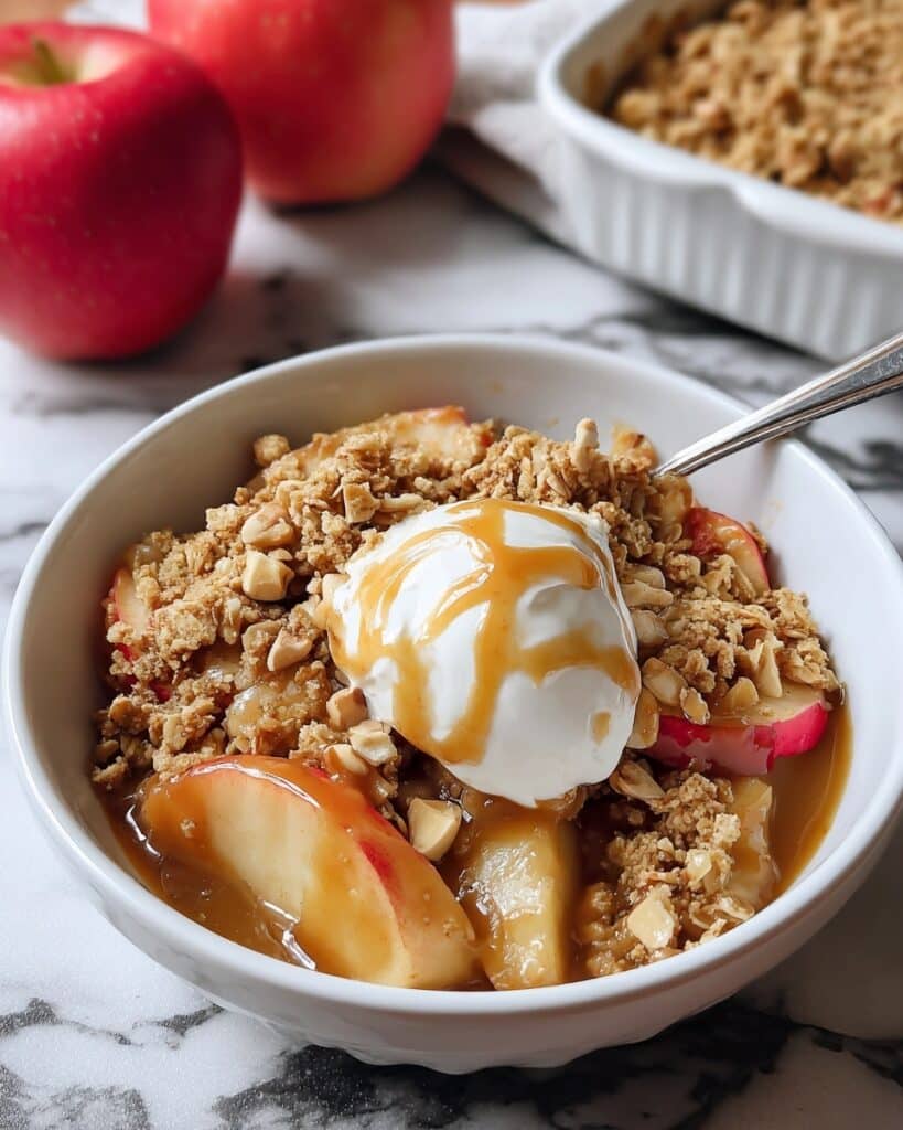 Apple Peanut Butter Crisp {Whole Wheat} Recipe