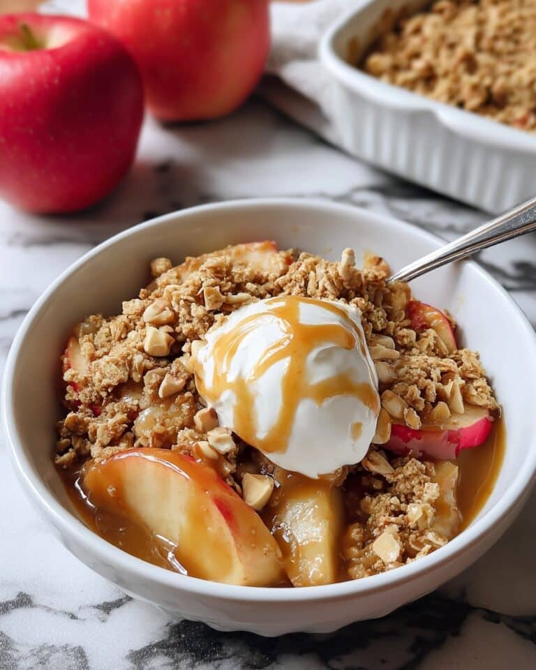 Apple Peanut Butter Crisp {Whole Wheat} Recipe